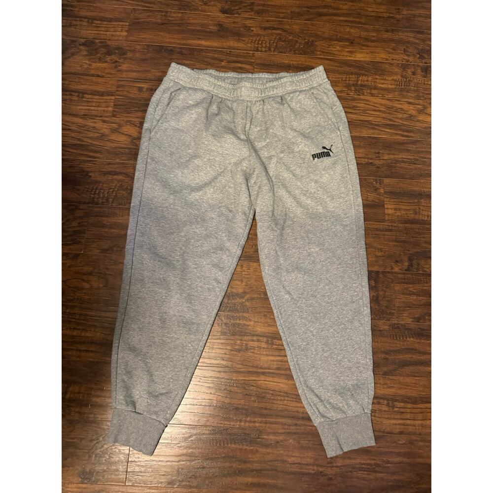 PUMA Men’s Gray Tracksuit Set 1/4 Zip Pullover Jogger Sweatpants Logo Sz:XXL - Picture 2 of 16
